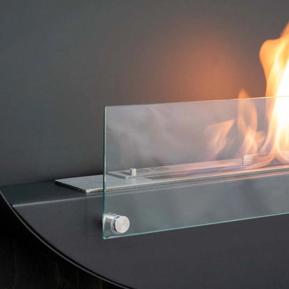 Maryland - Wall Mounted Bioethanol Fireplace - Oval Slim