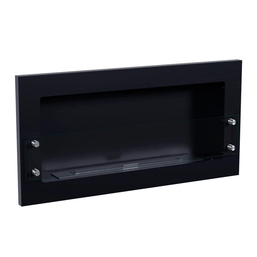 Texas - Wall Mounted Bioethanol Fireplace - Black