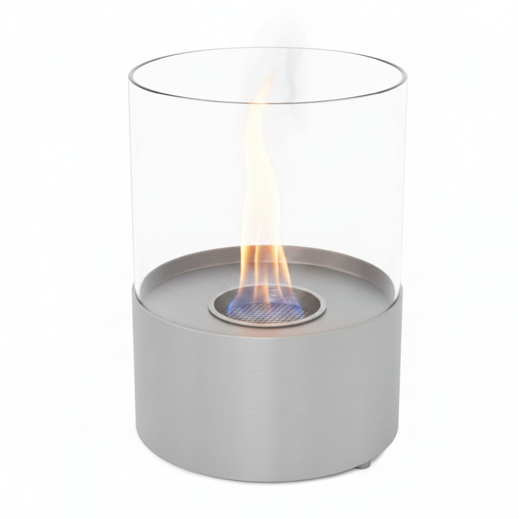 Kennington Tabletop Bioethanol Fireplace - Steel Round