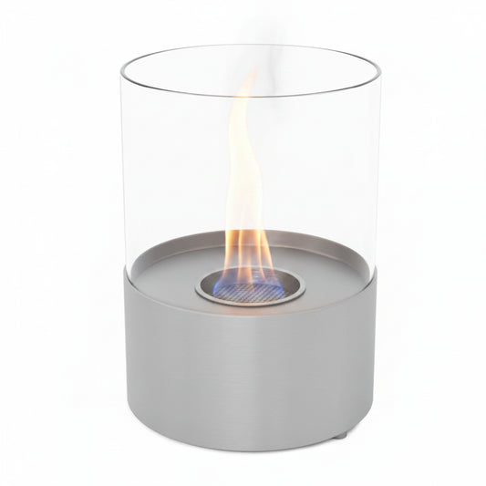 Kennington Tabletop Bioethanol Fireplace - Steel Round