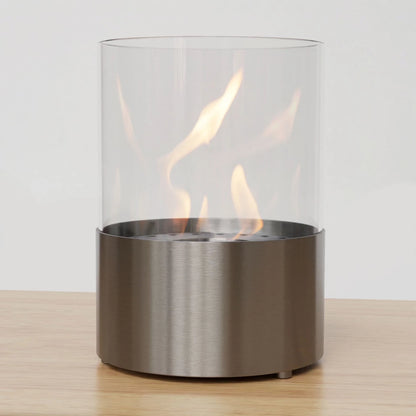 Kennington Tabletop Bioethanol Fireplace - Steel Round
