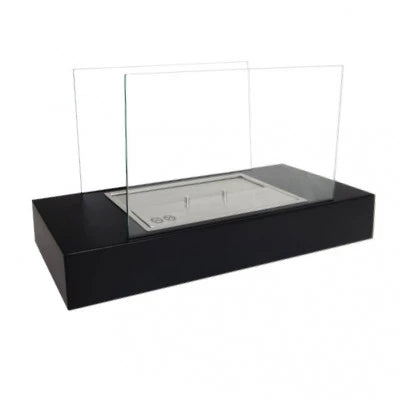 Oklahoma Bioethanol Fireplace - Black and Steel