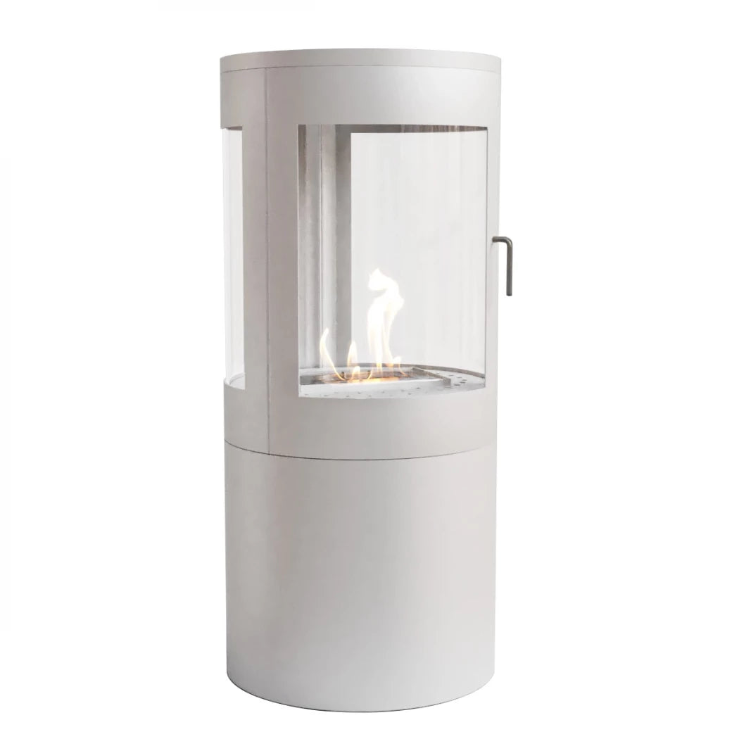 Columbus Bioethanol Stove - White with 360-View