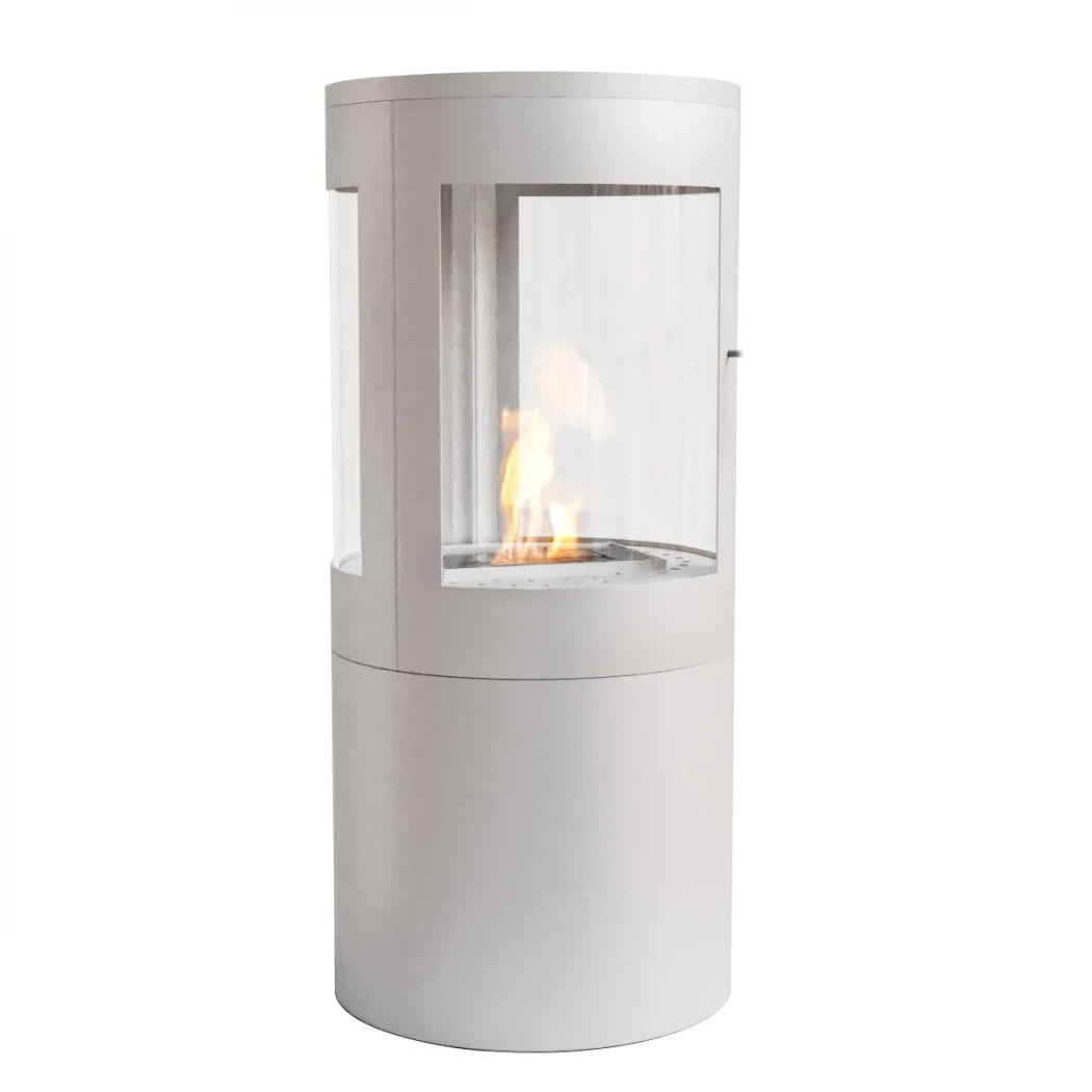 Columbus Bioethanol Stove - White with 360-View