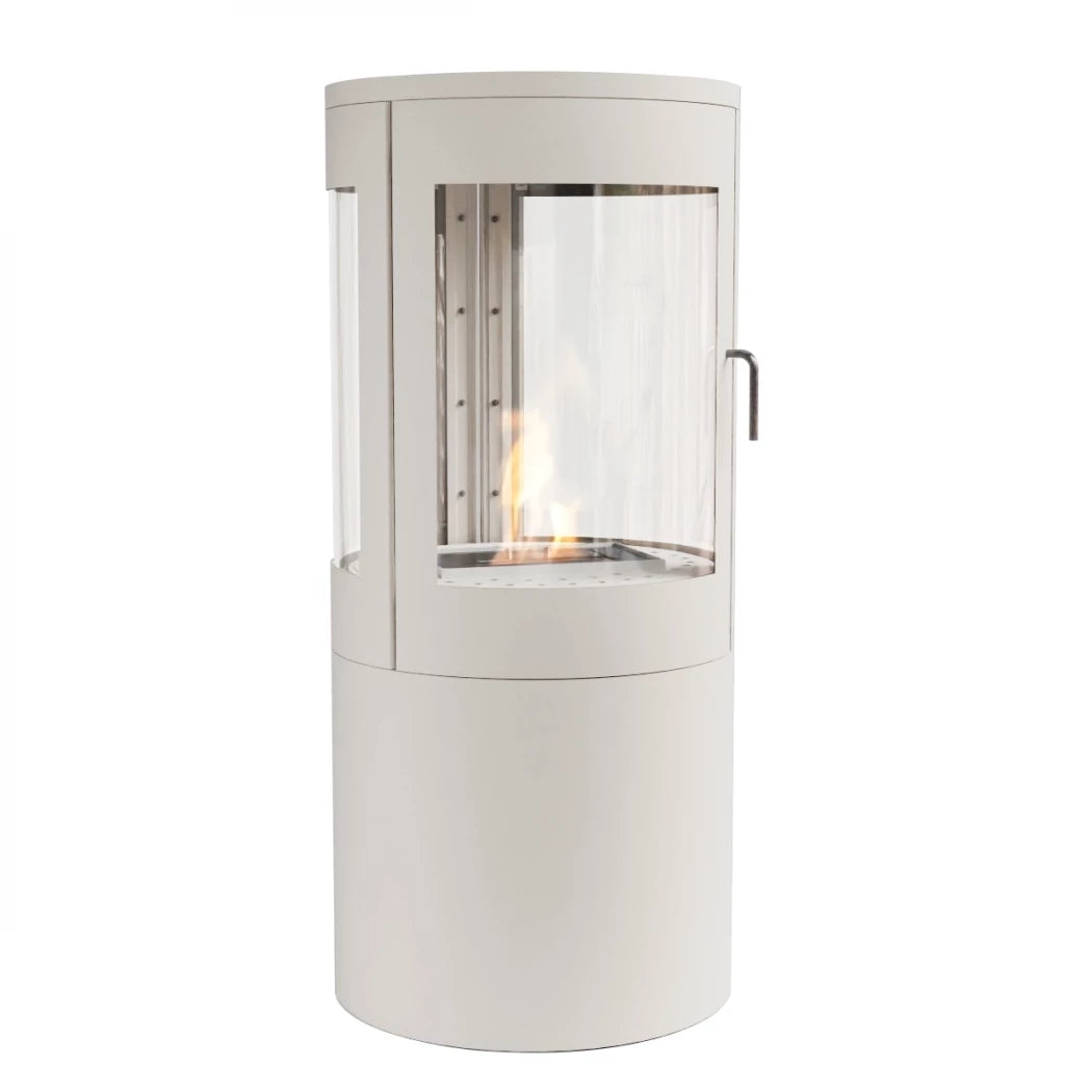 Columbus Bioethanol Stove - White with 360-View