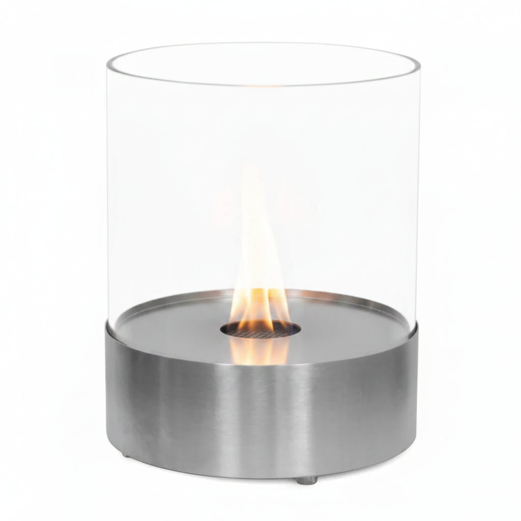 Southwark Tabletop Bioethanol Fireplace - Steel Round