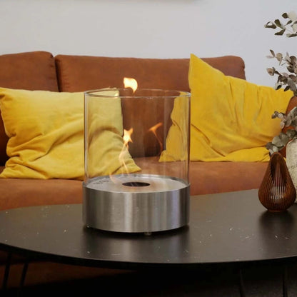 Southwark Tabletop Bioethanol Fireplace - Steel Round