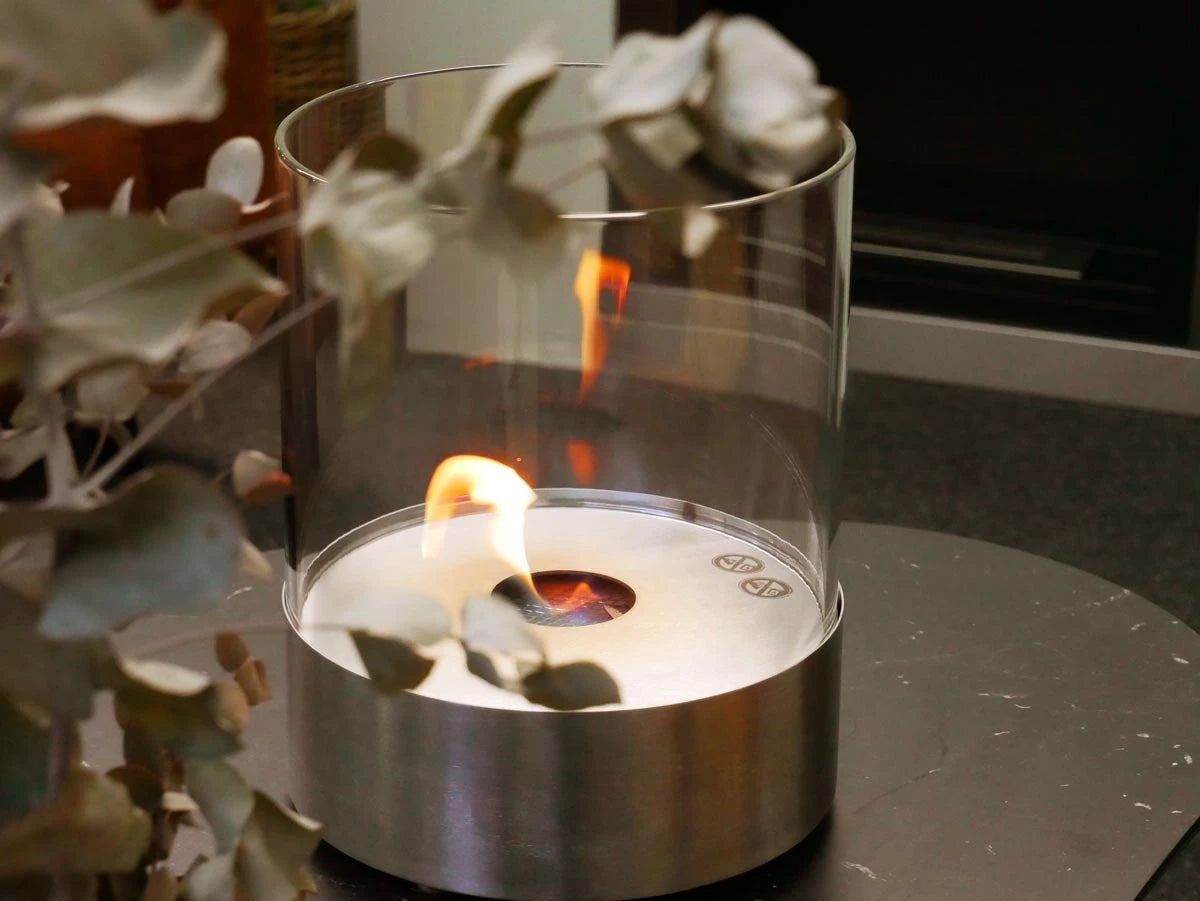 Southwark Tabletop Bioethanol Fireplace - Steel Round