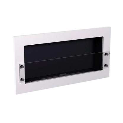 Texas - Wall Mounted Bioethanol Fireplace - White