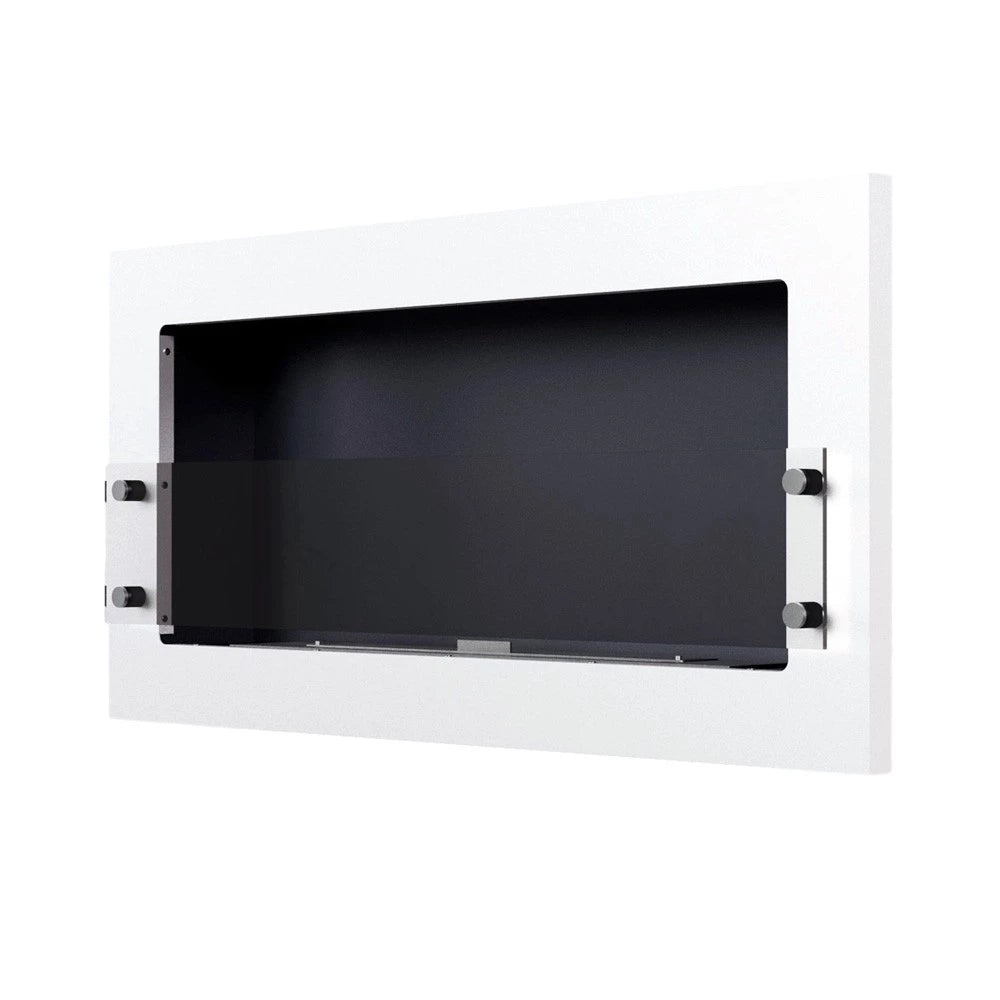 Texas - Wall Mounted Bioethanol Fireplace - White