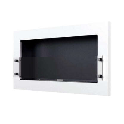 Texas - Wall Mounted Bioethanol Fireplace - White