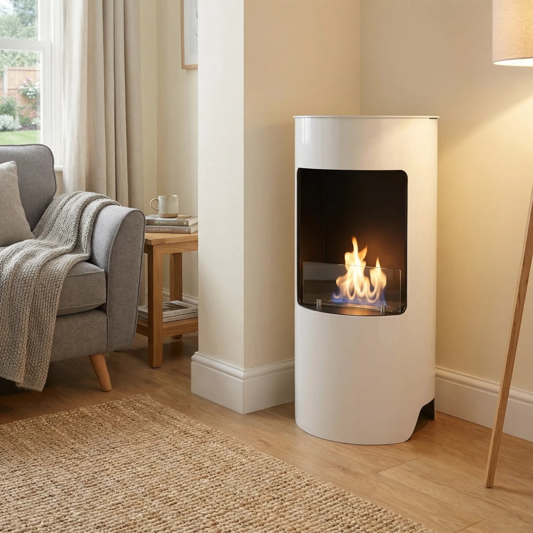 Montgomery Bioethanol Stove - Open White