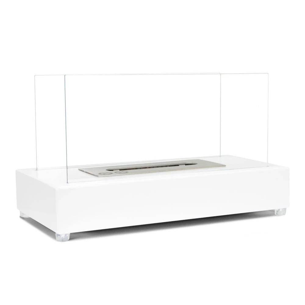 Lambeth Tabletop Bioethanol Fireplace - White