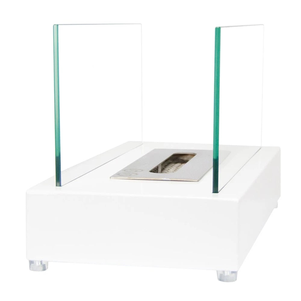 Lambeth Tabletop Bioethanol Fireplace - White