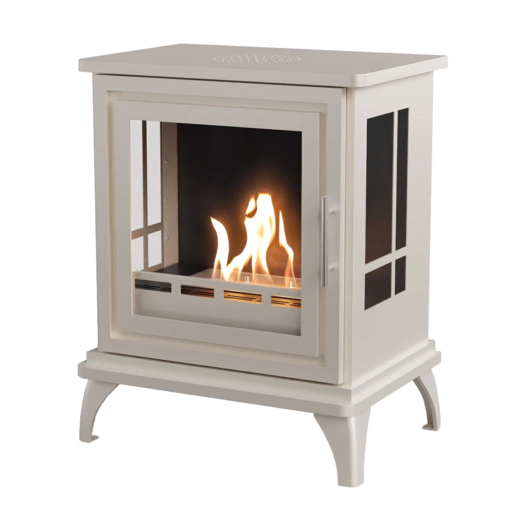 Nashville Bioethanol Stove - Oyster White