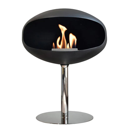 Cocoon Pedestal - Black with Steel Base