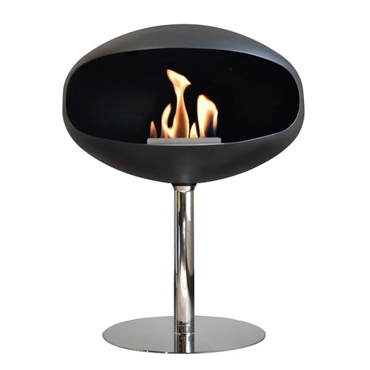 Cocoon Pedestal - Black with Steel Base