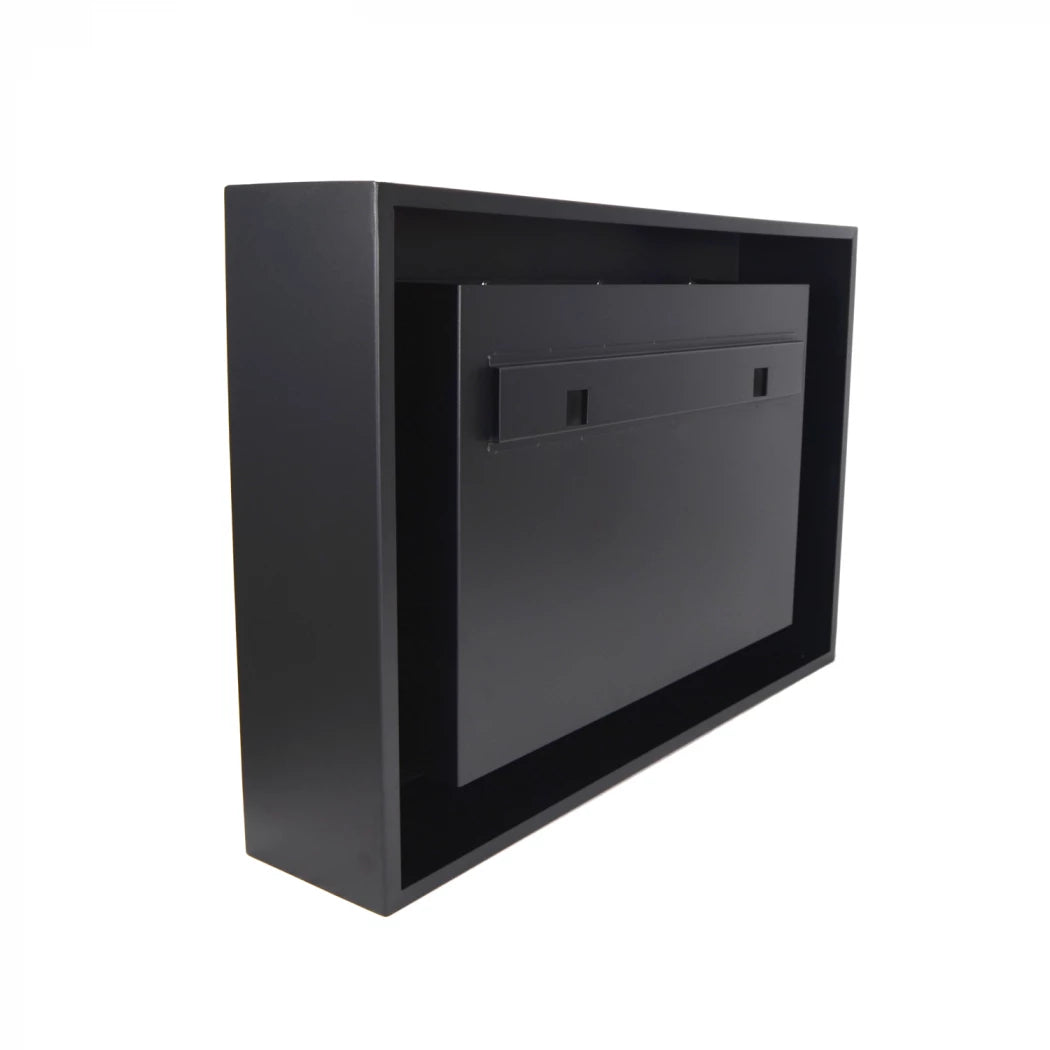 Nebraska - Wall Mounted Bioethanol Fireplace - Black