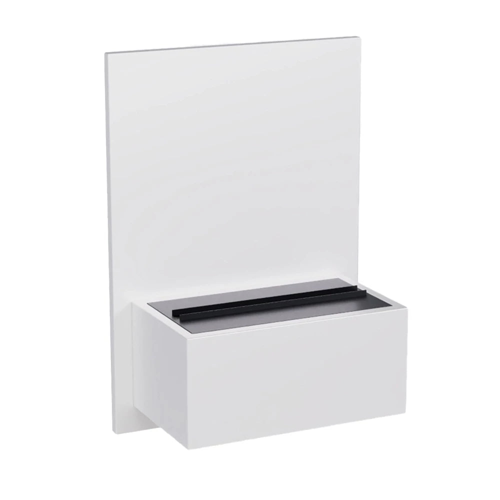 Brekke - Wall-Mounted Water Vapour Fireplace - White