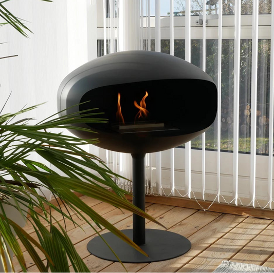 Cocoon Pedestal - Black with a Black Base