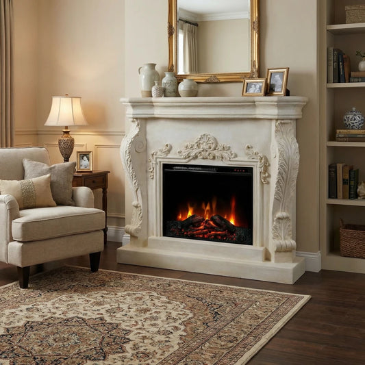 Ymir Fireplace Suite – Electric Insert