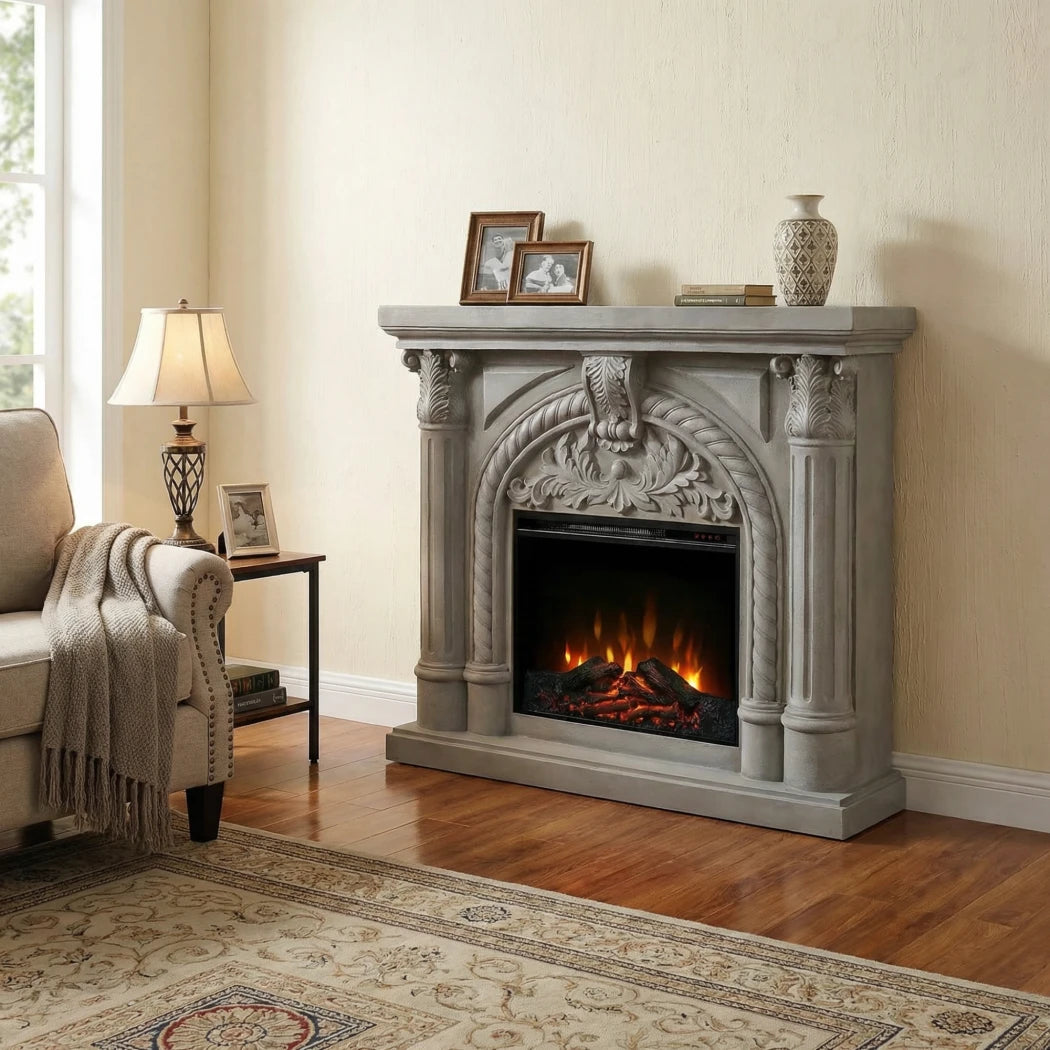 Embla Fireplace Suite – Electric Insert