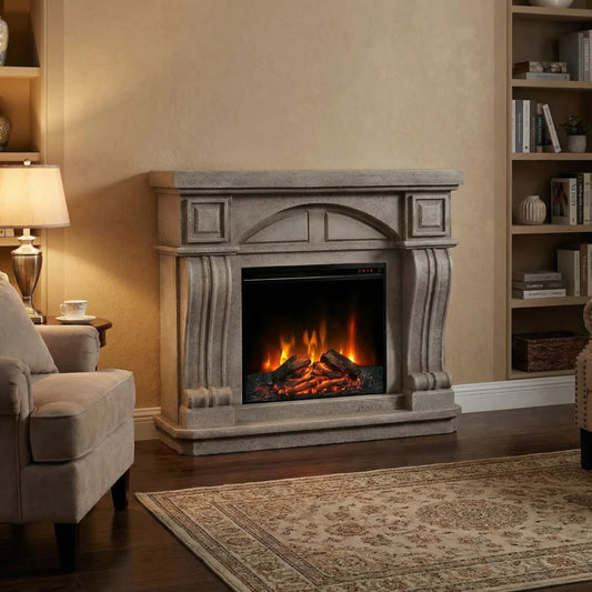 Logi - Electric Fireplace in Polystone - ELP-20-406
