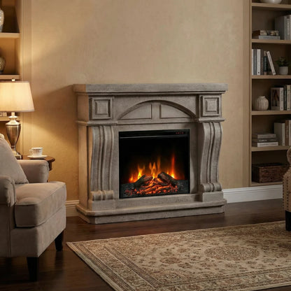 Logi Fireplace Suite – Electric Insert