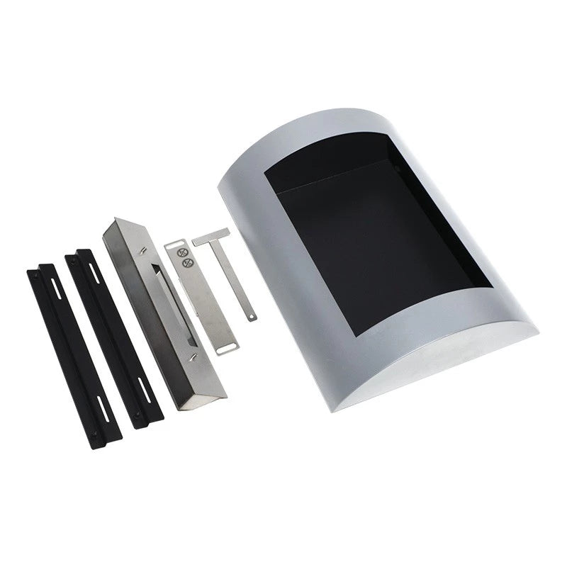 Ocean -  Wall Mounted Bioethanol Fireplace - Steel