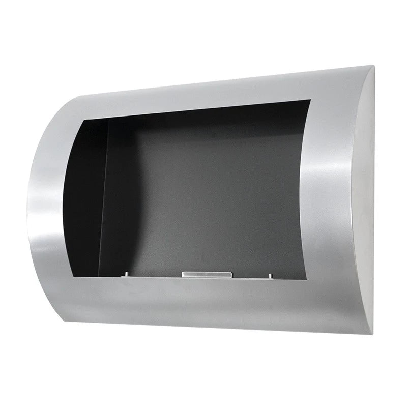 Ocean -  Wall Mounted Bioethanol Fireplace - Steel