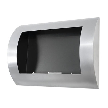 Ocean -  Wall Mounted Bioethanol Fireplace - Steel