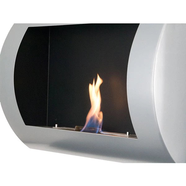 Ocean - Wall Mounted Bioethanol Fireplace - White