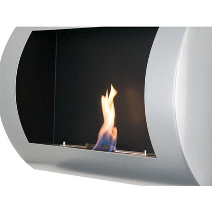 Ocean - Wall Mounted Bioethanol Fireplace - White
