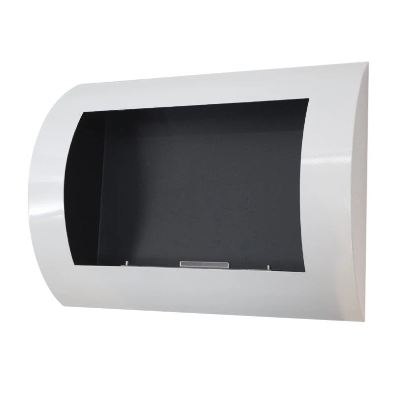 Ocean - Wall Mounted Bioethanol Fireplace - White