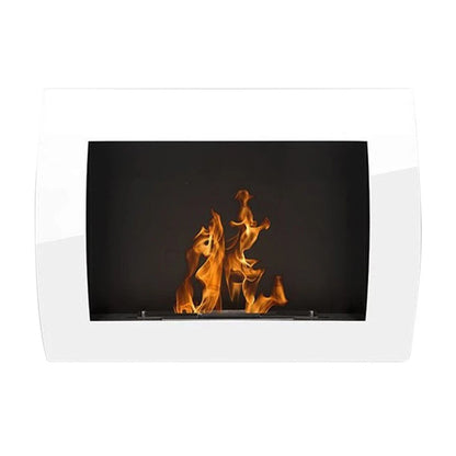 Ocean - Wall Mounted Bioethanol Fireplace - White