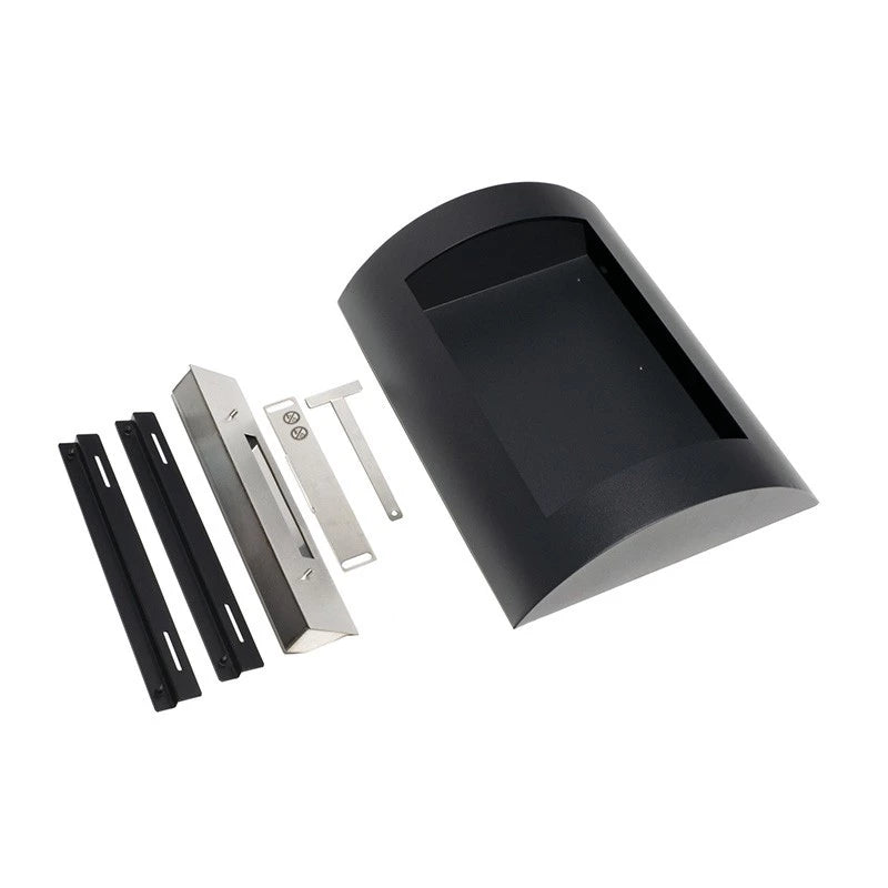 Ocean - Wall Mounted Bioethanol Fireplace - Black