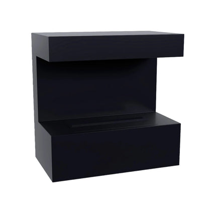 Late - Wall-Mounted Water Vapour Fireplace - Black