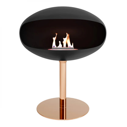 Cocoon Pedestal - Black with Copper Base