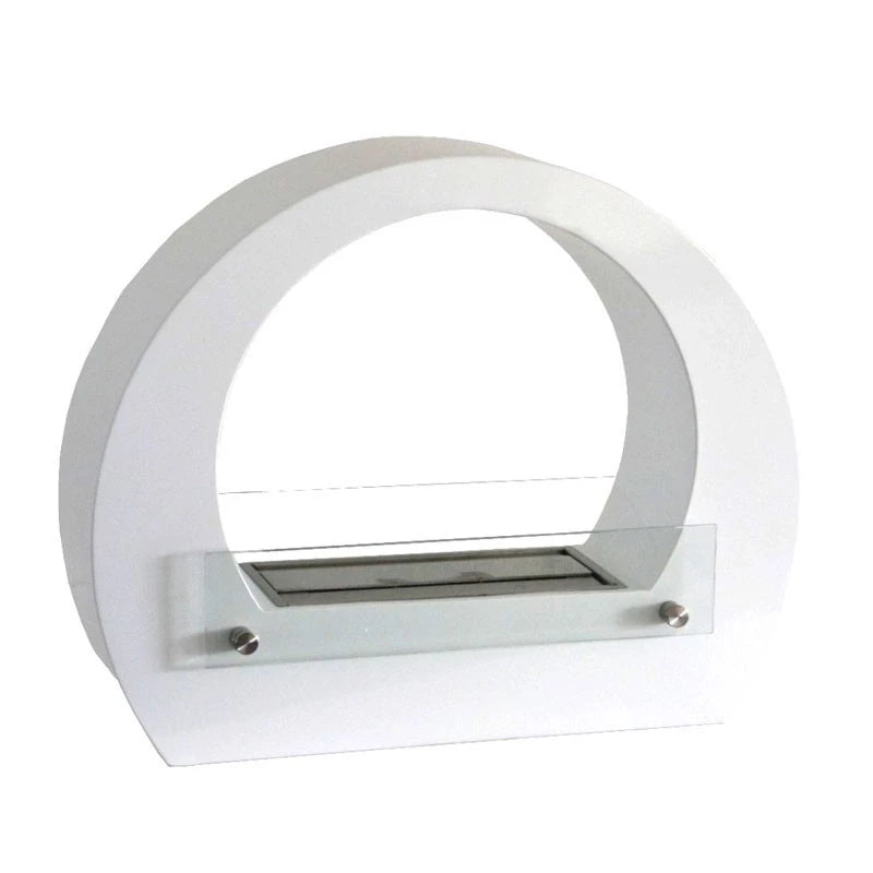 Dallas Bioethanol Fireplace - White Round