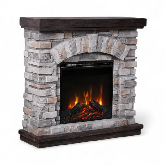 Ask - Electric Fireplace in Polystone - ELP-20-407