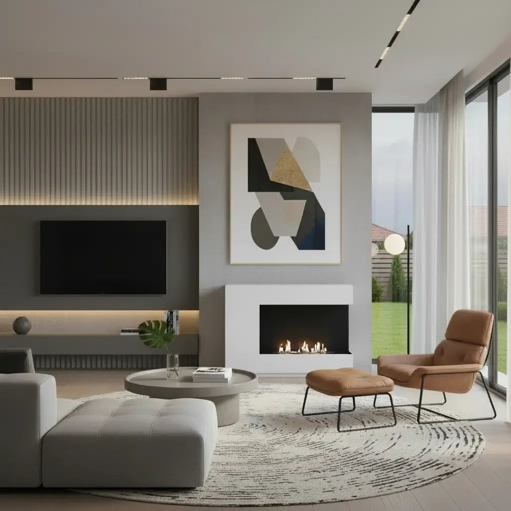 Seattle Bioethanol Fireplace – White