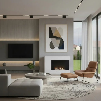 Seattle Bioethanol Fireplace – White