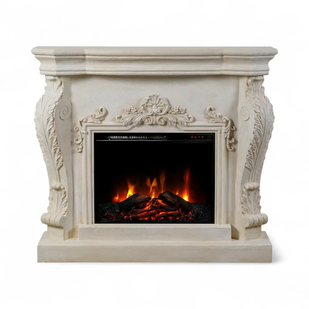 Ymir Fireplace Suite – Electric Insert