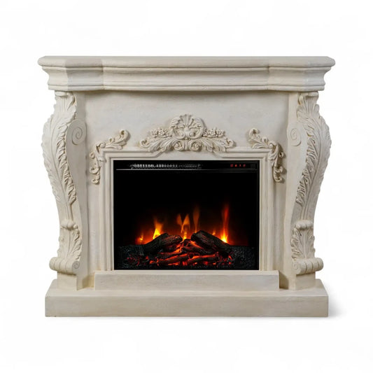 Ymir Fireplace Suite – Electric Insert