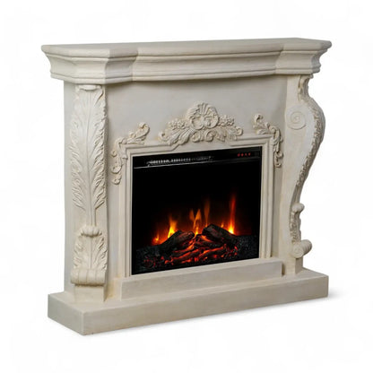 Ymir Fireplace Suite – Electric Insert