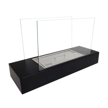 Oklahoma Bioethanol Fireplace - Black and Steel