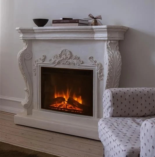 Ymir Fireplace Suite – Electric Insert