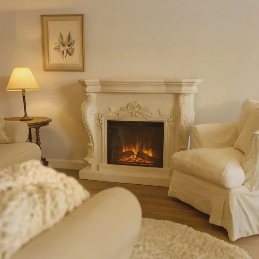 Ymir Fireplace Suite – Electric Insert