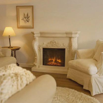 Ymir Fireplace Suite – Electric Insert
