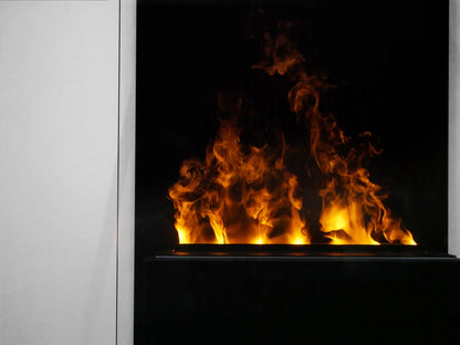 Yosemite - Wall-Mounted Water Vapour Fireplace - Black